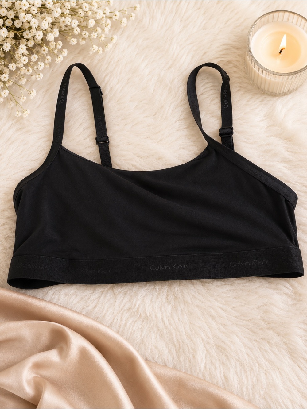 Calvin Klein Black Seamless Stretch Bralette